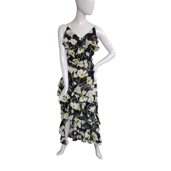 INC International Concepts Floral Print High Low Maxi Dress Size 12 Sleeveless - Picture 2 of 12